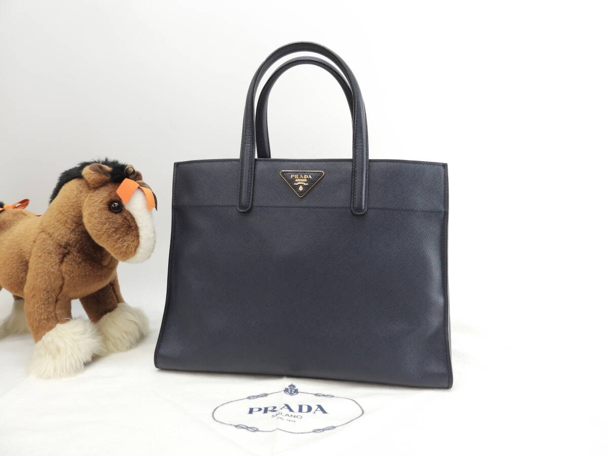 B (目立った傷や汚れなし)】PRADA プラダ レザー ショルダーバッグ 
