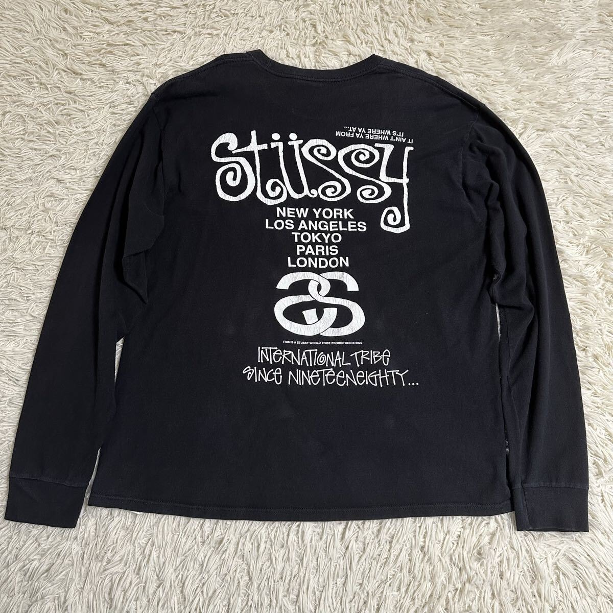 【STUSSY】ステューシー トレーナー スウェット ブラック XL