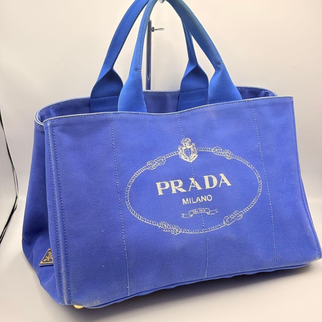 B (目立った傷や汚れなし)】PRADAチンギアーレ レザー ハンドバッグ 紫