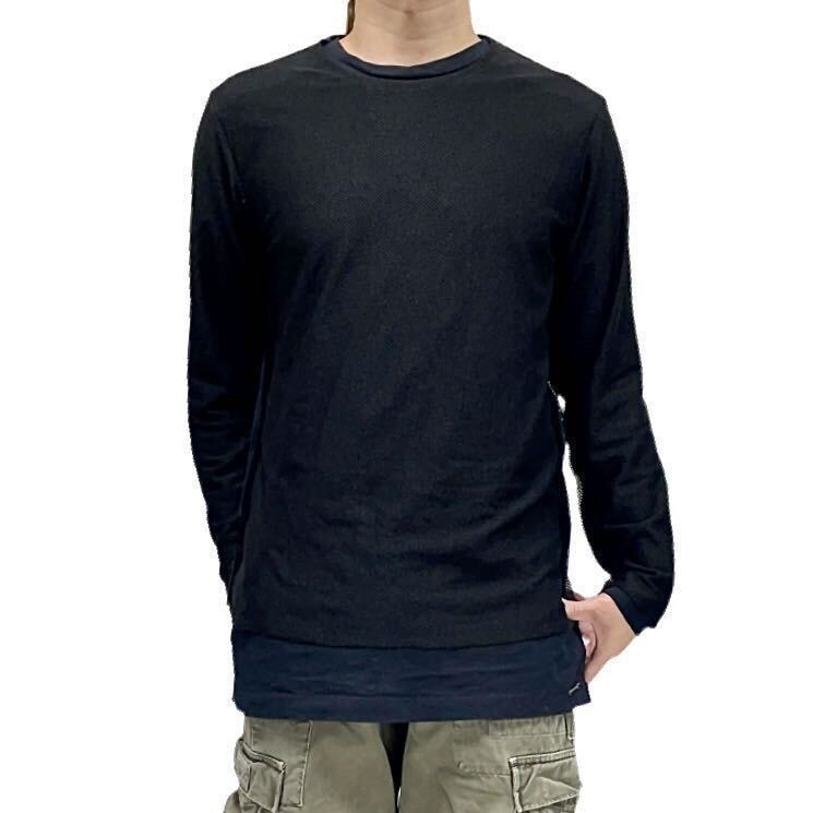 DIESEL(ディーゼル) スカルローズ プリント Uネック Tシャツ Y2K D (傷や汚れあり)】スカルローズ プリント Uネック Tシャツ Y2K