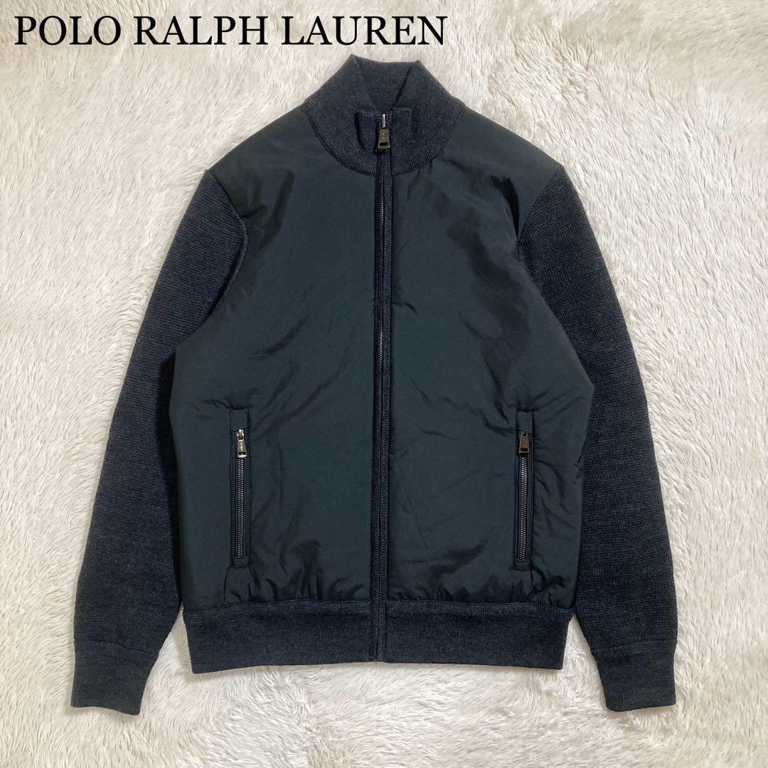 未使用に近い POLO RALPH LAUREN ポロラルフローレン ドッキングブルゾン 中綿入り ウール 背面ロゴ