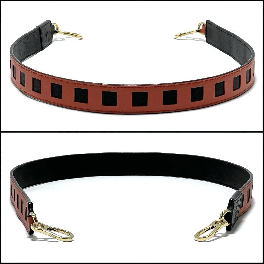 【希少・超美品】ロエベ　LOEWE　レディース　ショルダー　バッグ　ストラップ　ベルト　肩ひも　レザー