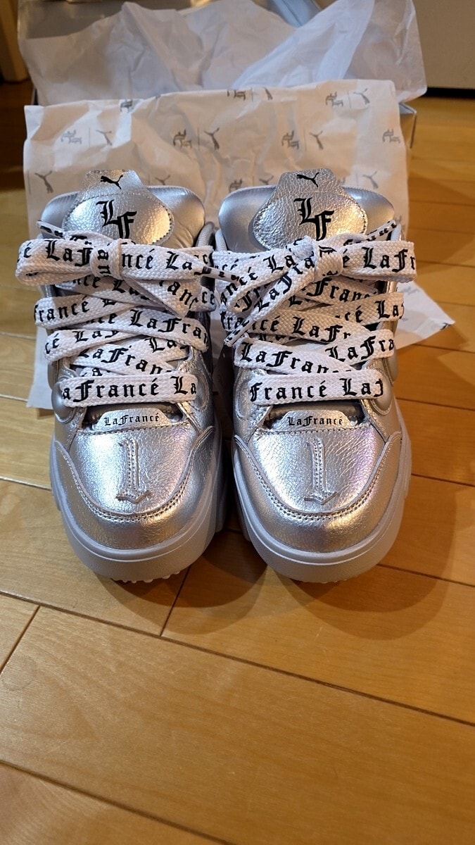 PUMA LA FRANCE CHROME SILVER 27.5 プーマ　ラメロボール　ラフランス　クローム　シルバー　銀　9.5 ラメロ・ボール　バスケット　
