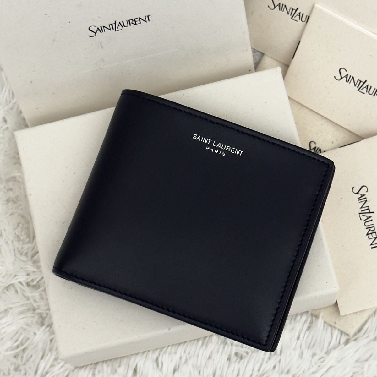 新品同様⭐️RFID内蔵 SAINT LAURENT サンローラン 財布 現行 新品・未使用(ワケあり)】☆新品☆RFID内蔵 SAINT LAURENT サン