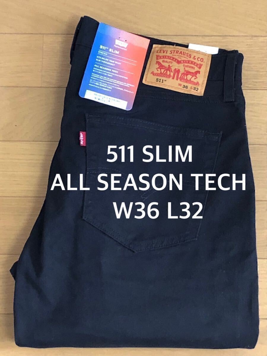 Levi's 511 SLIM FIT MINERAL BLACKSORBTEK WT W36 L32
