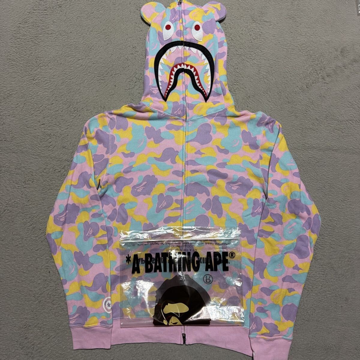 A BATHING APE ピンクカモキャミソール S A BATHING APE x Hello Kitty Ladies Camo Full Zip Hoodie 