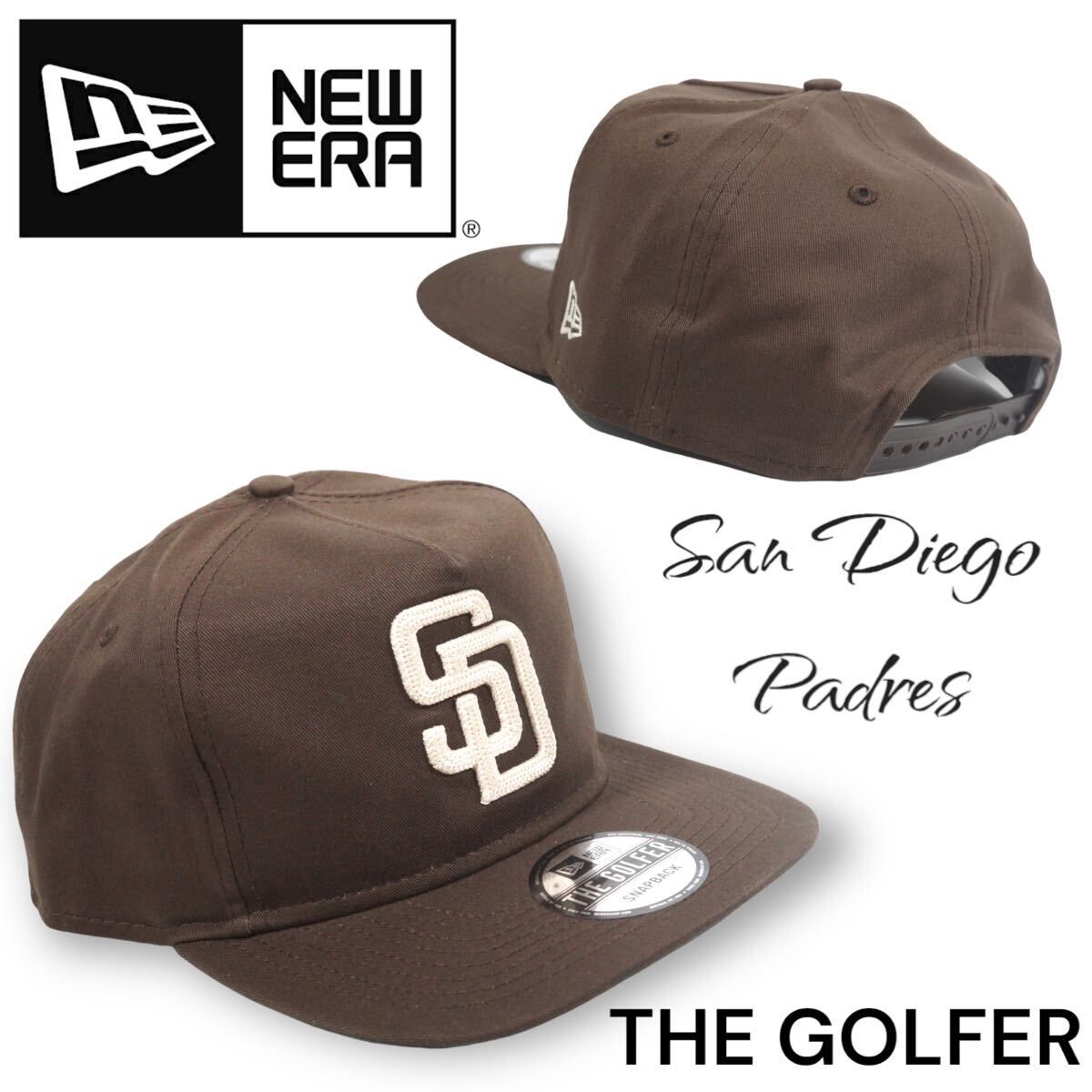 ◆日本未発売◆正規品　NEWERA San Diego Padres The Golfer Stitch Cap サンディエゴ　パドレス　ニューエラ　ダルビッシュ有　タティス