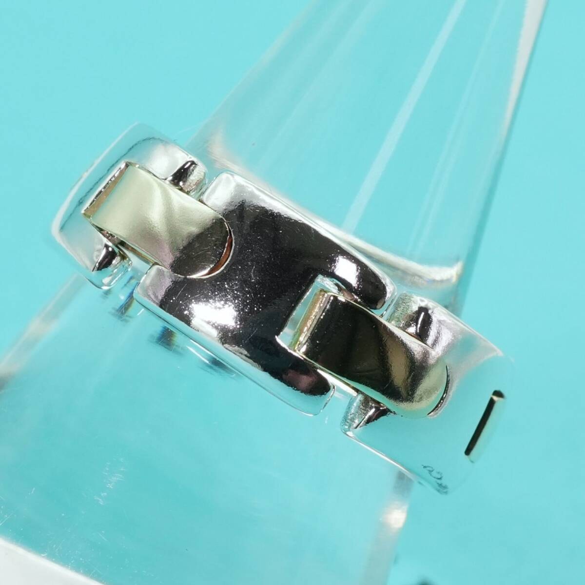 ティファニーHコンビリング 　　14号強　新品仕上げ　無傷未使用に近い ティファニーアトラスリング 14号弱 新品仕上げ ほぼ無傷未使用に近い