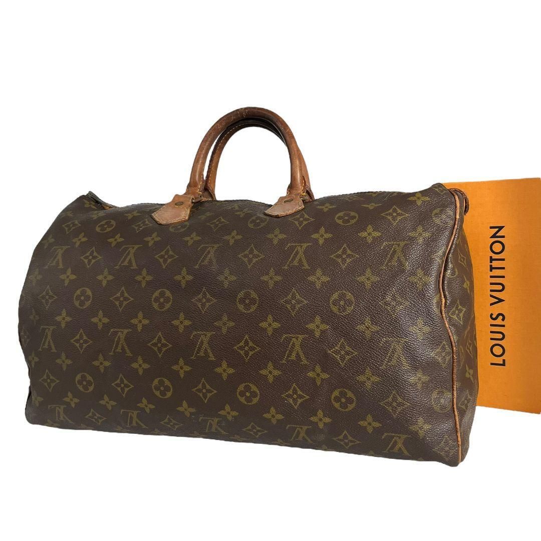 鑑定済 スピーディ40　ルイヴィトン　LOUIS VUITTON　モノグラム　ハンドバッグ　ボストンバッグ　ブラウン　茶　正規品