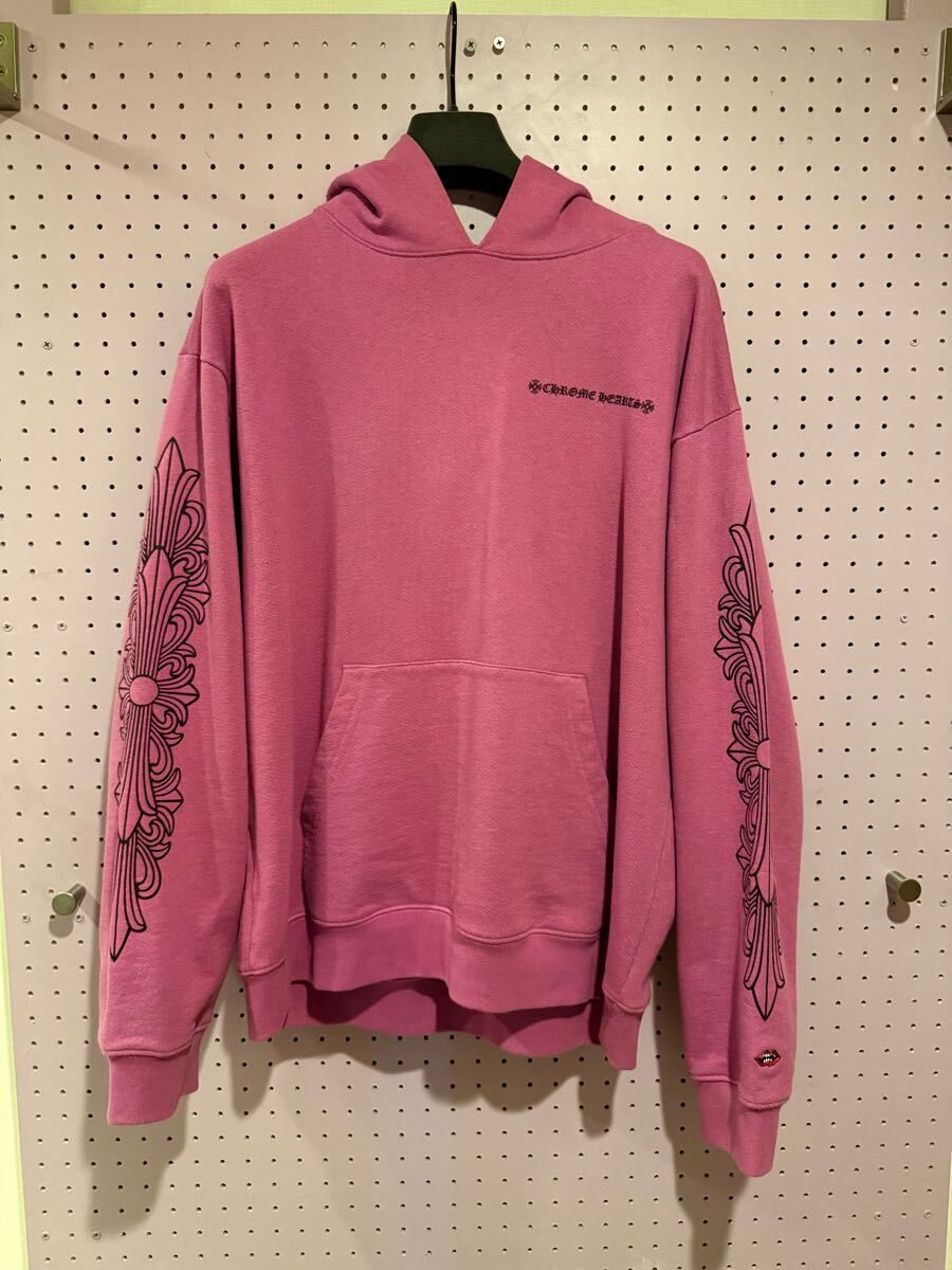 【レア】クロムハーツ chrome hearts パーカー XL マッティー フーディー スウェット パープル 紫