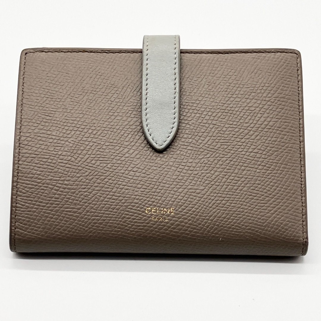 CELINE 財布 セリーヌ ミディアムストラップウォレット レディース　折財布　美品