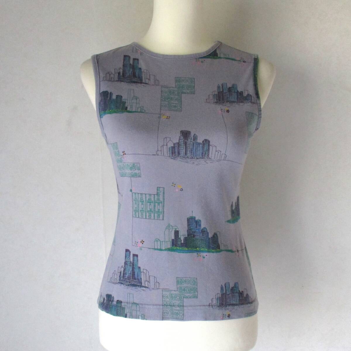 ☆使用品☆MARC JACOBS LOOK マークジェイコブズ☆タンクトップ size ４ ブルーグレー