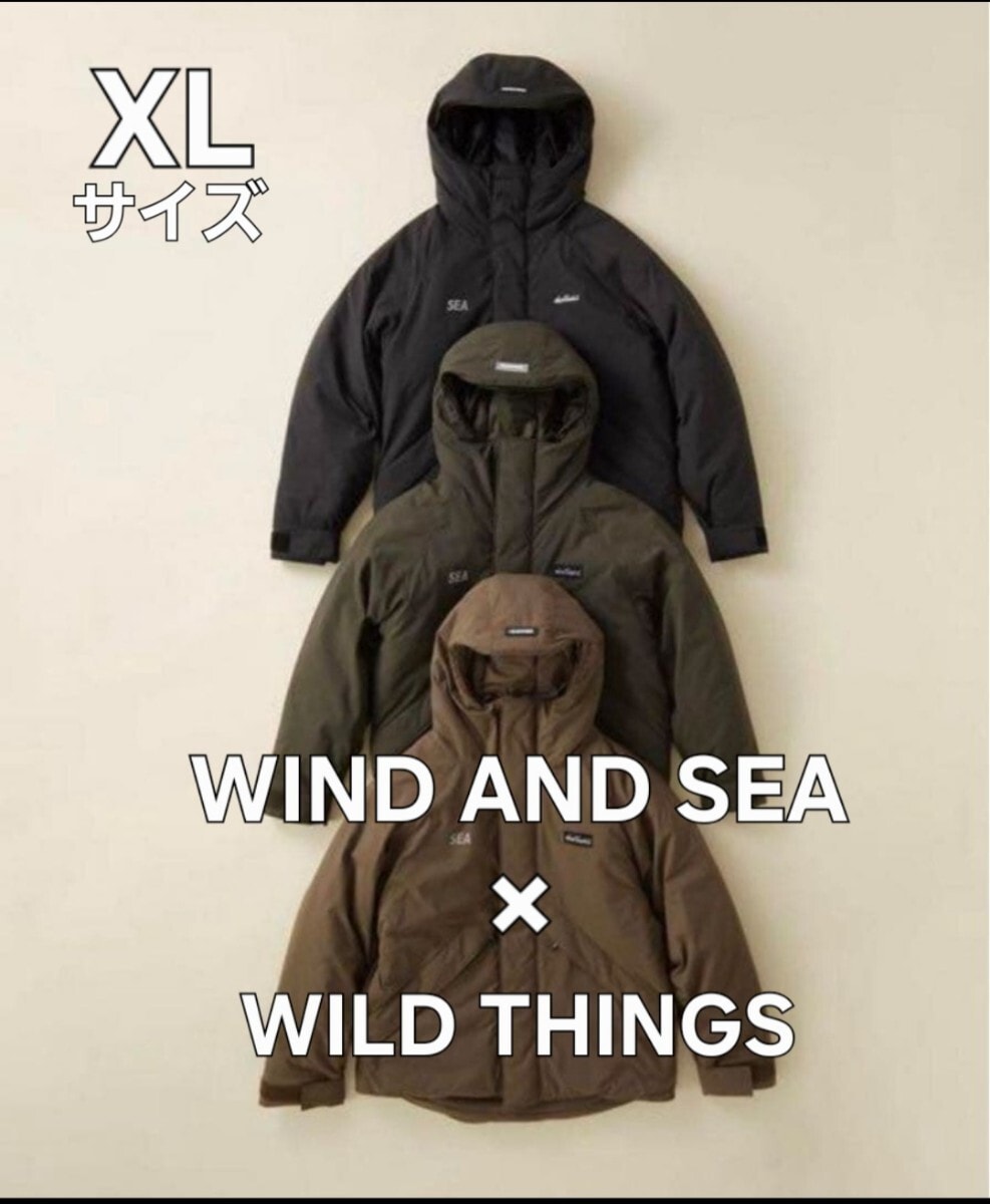 WIND AND SEA × WILD THINGS ダウンジャケット ウィンダンシー ワイルドシングス ダウンジャケット WIND AND SEA WILD THINGS パーカー