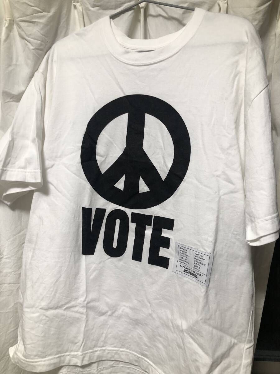 NEIGHBORHOOD NH × KATHARINE HAMNETT TEE SS-1 232PCKHN-ST01S ネイバーフッド キャサリンハムネット 23AW Tシャツ