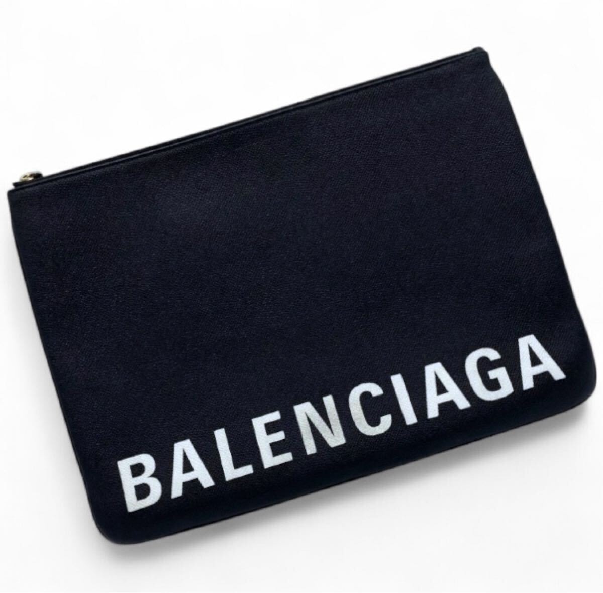 BALENCIAGA バレンシアガ レザークラッチバッグ ブラック セカンドバッグ