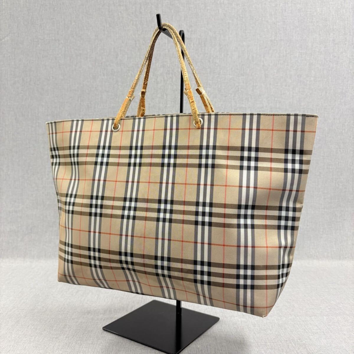 ✨極美品✨バーバリー ビジネスバッグ ノバチェック オールレザー 人気