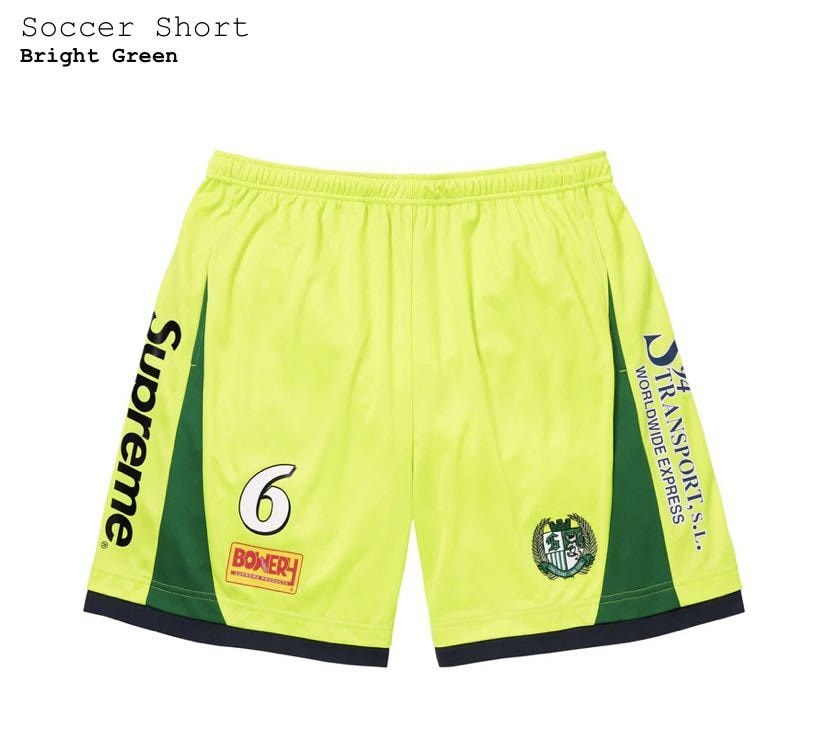 Supreme Soccer Short ブライトグリーン ショートパンツ シュプリーム サッカーショーツ ハーフパンツ