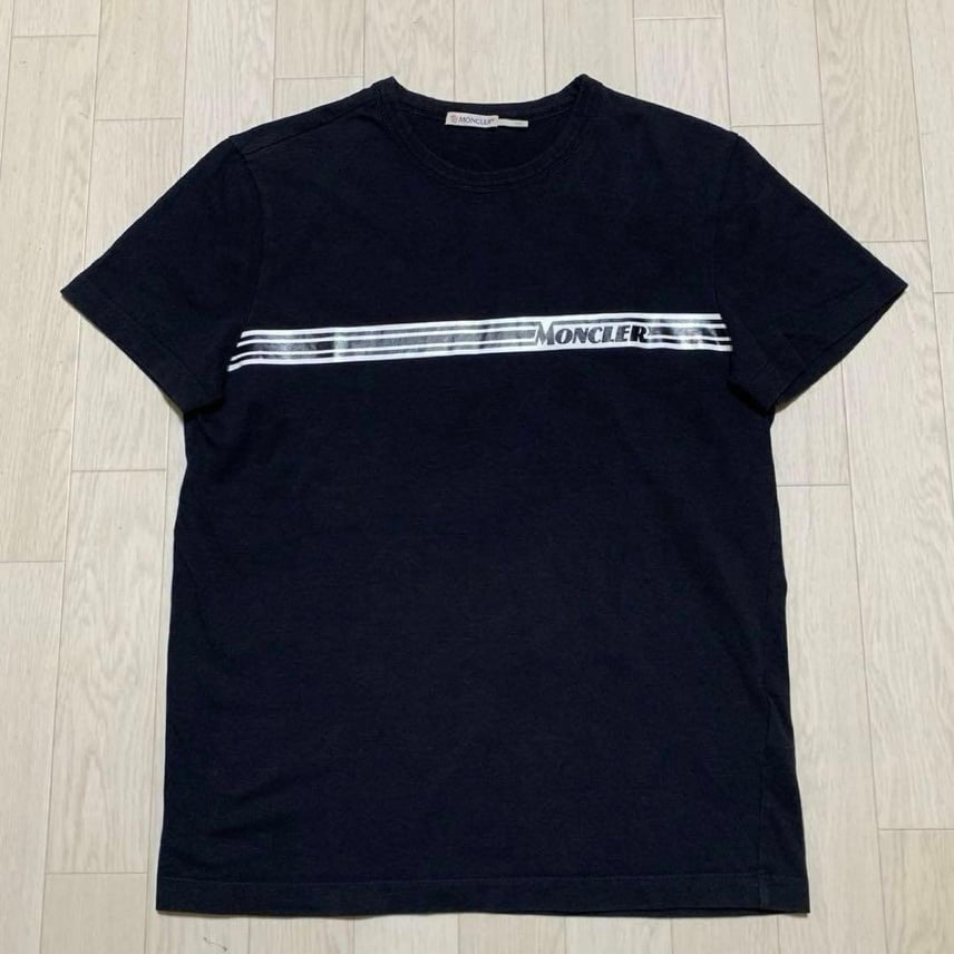 B (目立った傷や汚れなし)】MONCLER プリント Tシャツ ダーク B (目立った傷や汚れなし)】MONCLER プリント Tシャツ ダーク