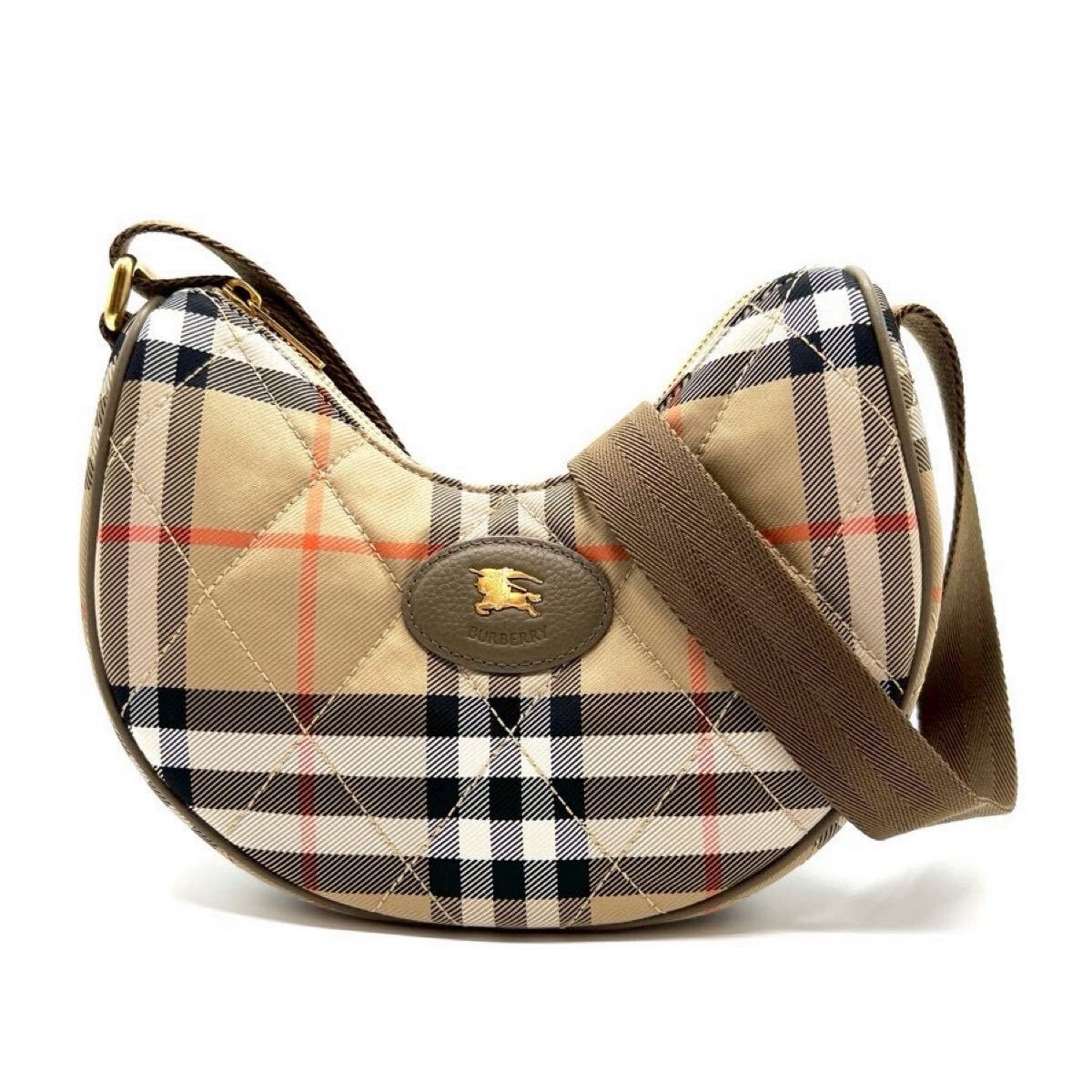 A (未使用に近い)】BURBERRY バーバリー ホースシュー クロスボディ 