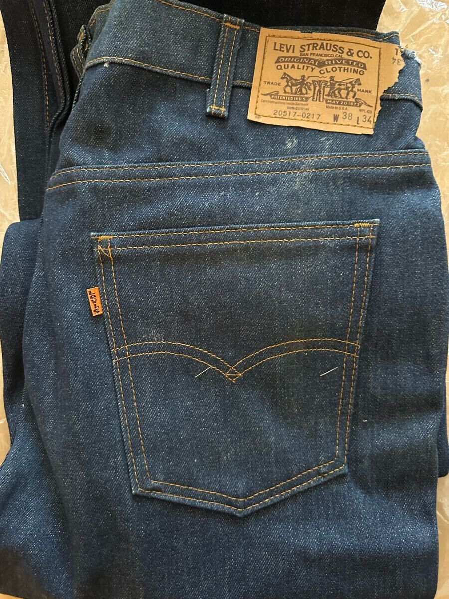 80s Levi’s 517 オリジナル デッドストック USA製 W38×34 ビンテージ 1983年製 ボタン裏532 80年代 501 赤耳 66前期 66後期 BIGE