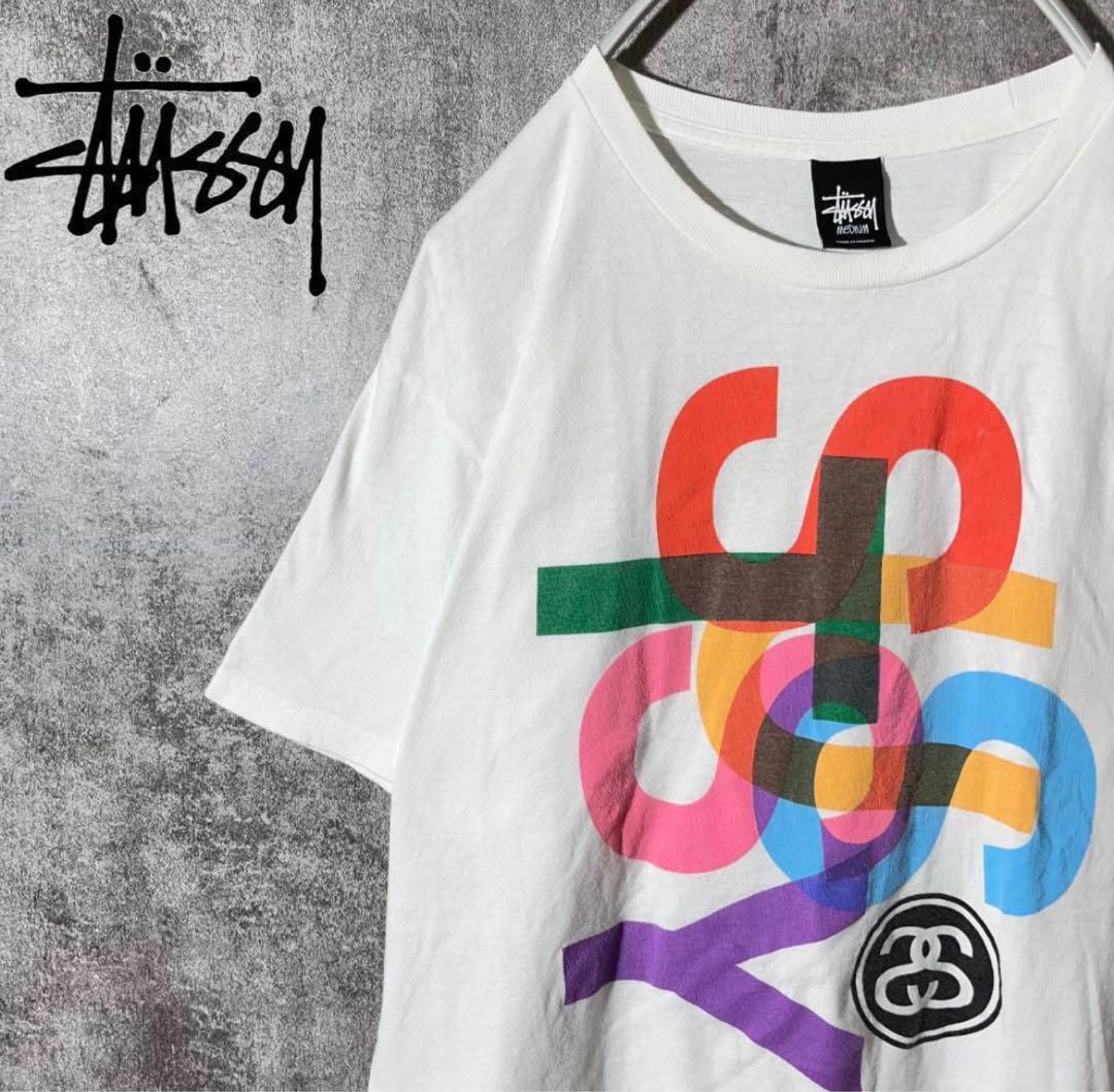 [大人気] ステューシー　Tシャツ　カラフルステューシーロゴ　存在感◎ レア◎