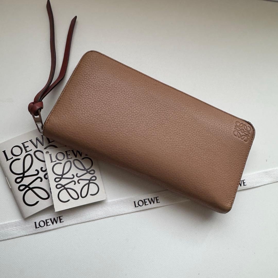 【極上美品】 86 LOEWE ロエベ ラウンドファスナー 長財布