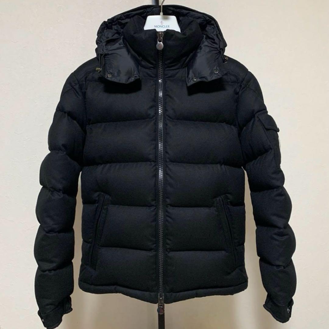 極美品★ MONCLER モンジュネーブル　2 黒　ダウンジャケット 4D171