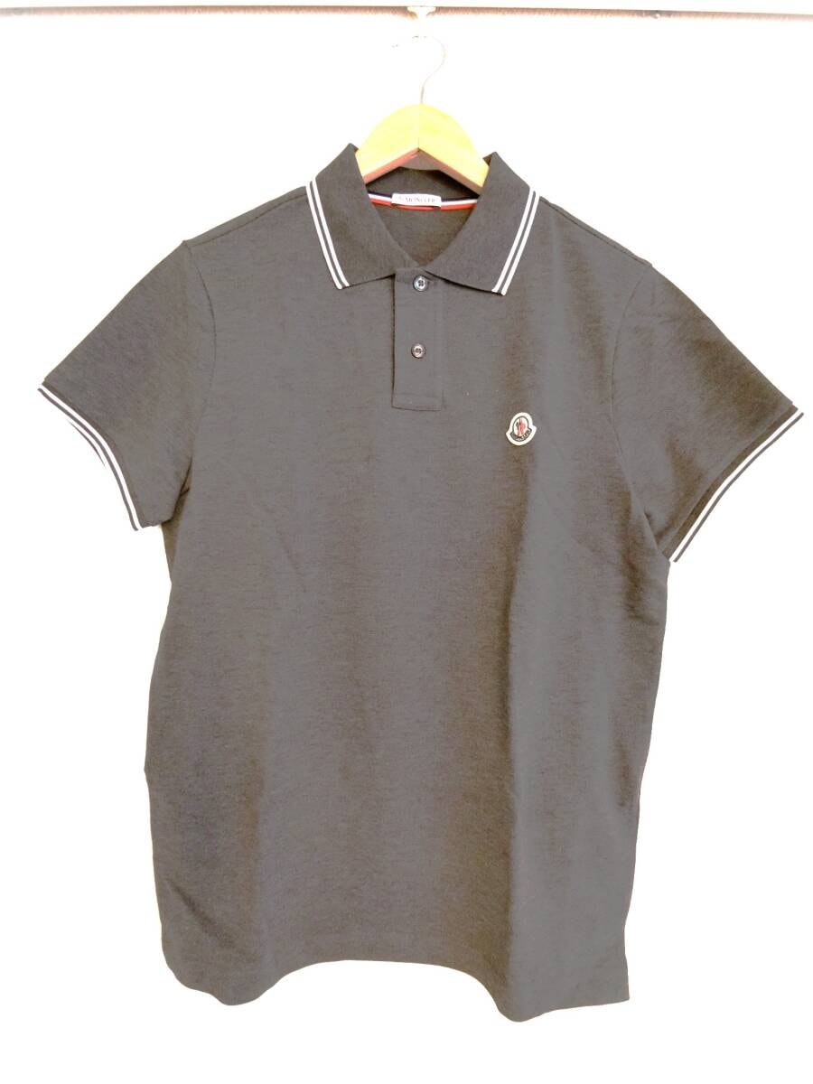 MONCLER ダークグレー ポロシャツ M ダークグレー ポロシャツ : Tシャツ＆ポロシャツ 向けの メンズ