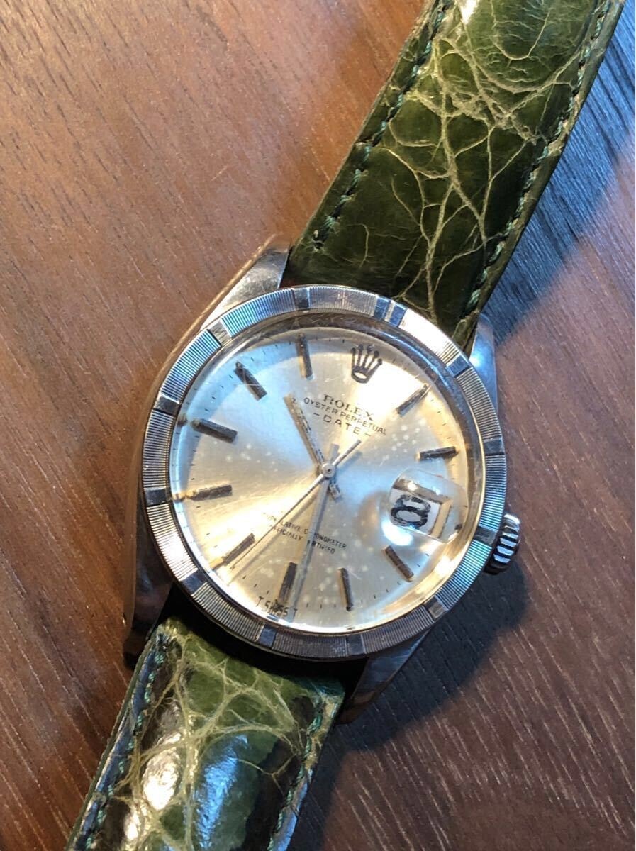 ロレックス オイスターパーペチュアル デイト AT/自動巻 シルバー文字盤 1501 メンズ腕時計 Rolex