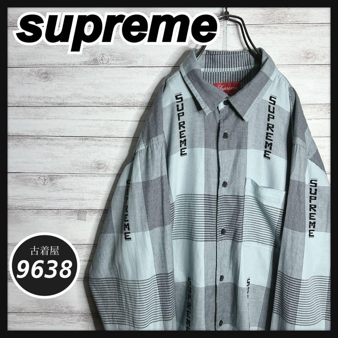 B (目立った傷や汚れなし)】【入手困難!!】シュプリーム 刺繍 長袖