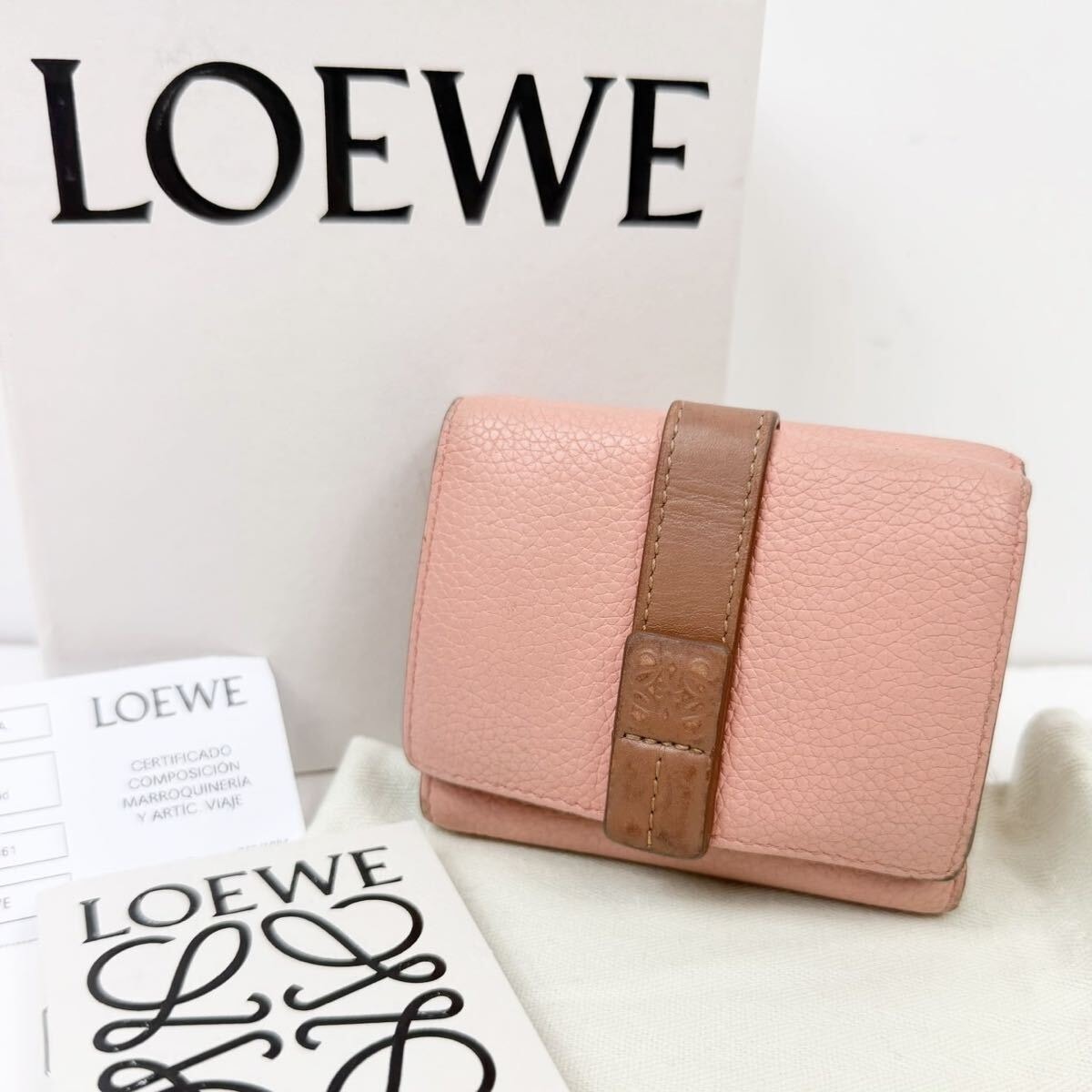LOEWE ロエベ トライフォールド ミニウォレット 三つ折り 財布