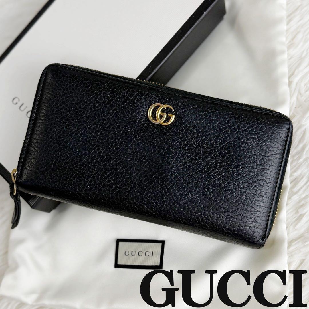 B (目立った傷や汚れなし)】箱付き GUCCI グッチ 長財布 財布 GG