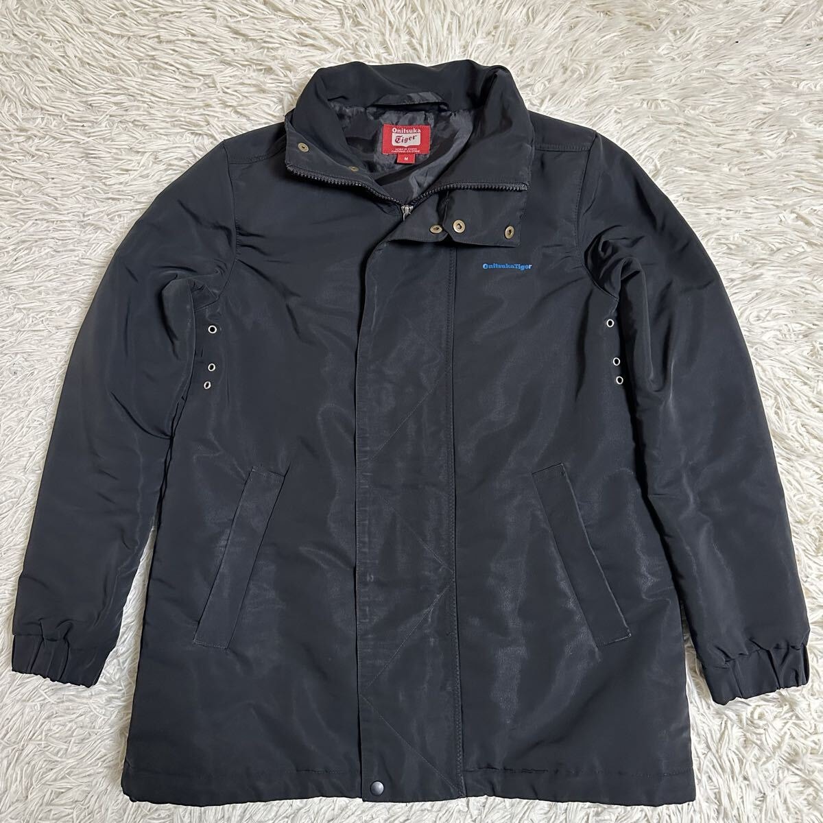 【OnitsukaTiger】オニツカタイガー 中綿 ジャケット ブラック M