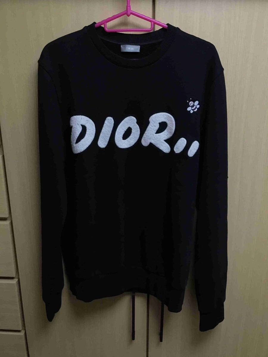 正規 限定 19SS DIOR × KAWS ディオール カウズ BEE 蜂 KIM JONES キムジョーンズ スウェット シャツ XS 923J620N1242