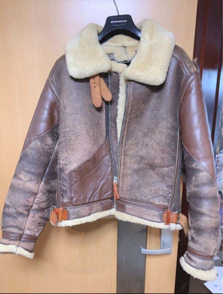 傷や汚れあり】難あり 激レア B3 大戦 当時物 インシグニアレザー