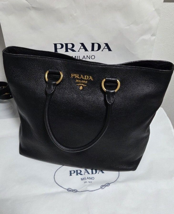 PRADA レザー トートバッグ プラダ ショルダーバッグ バッグ