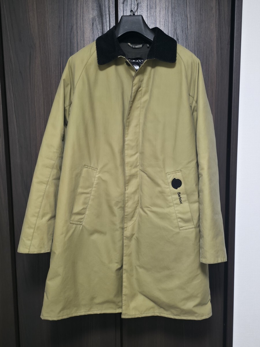 国内正規22-23AW70周年記念 MONCLER GENIUS 1952×BARBOUR BARRA モンクレール ジーニアス モンクレール×バブアー コート XS JK-20