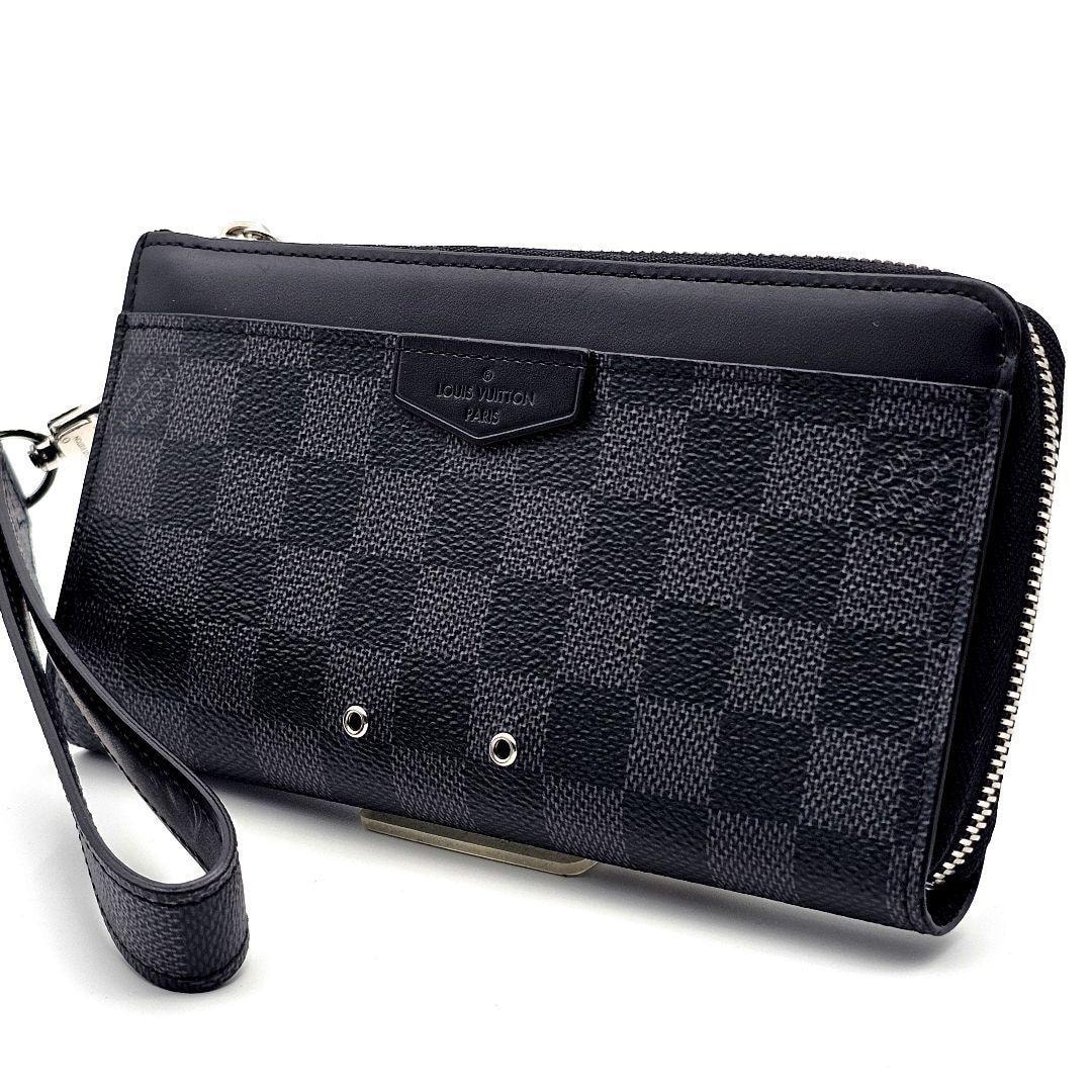ルイヴィトン　ジッピードラゴンヌ　ダミエグラフィット　長財布　ストラップ　箱　保存袋付　A339