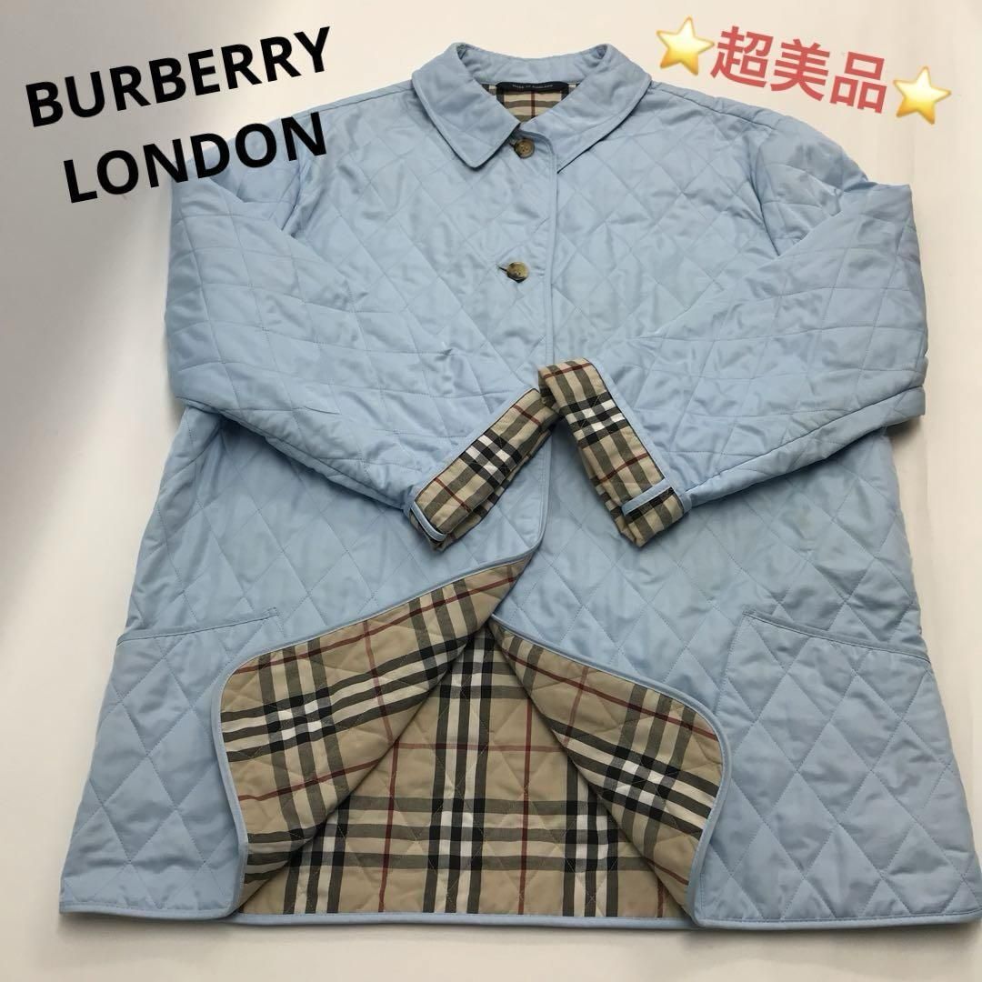 超美品★BURBERRY LONDON キルティングジャケット XL　チェック