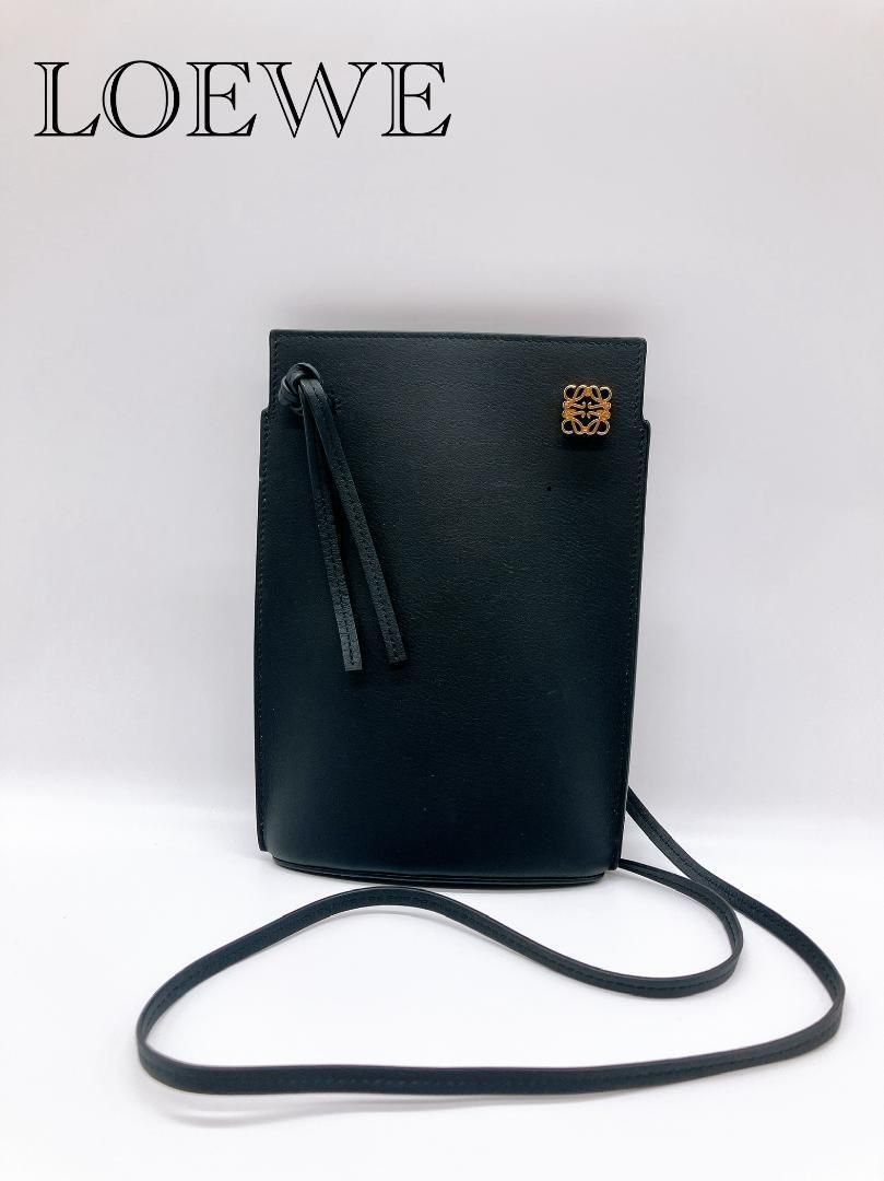 LOEWE　ロエベ　ダイスポケット　レザーショルダー