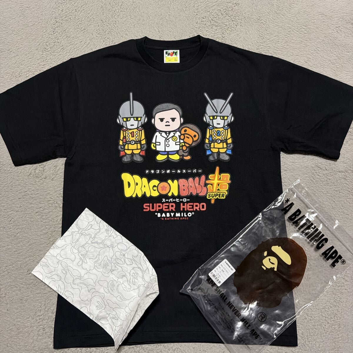 A BATHING APE BAPE DRAGON BALL超　tシャツ XL ドラゴンボール　SUPER tee 黒　ブラック