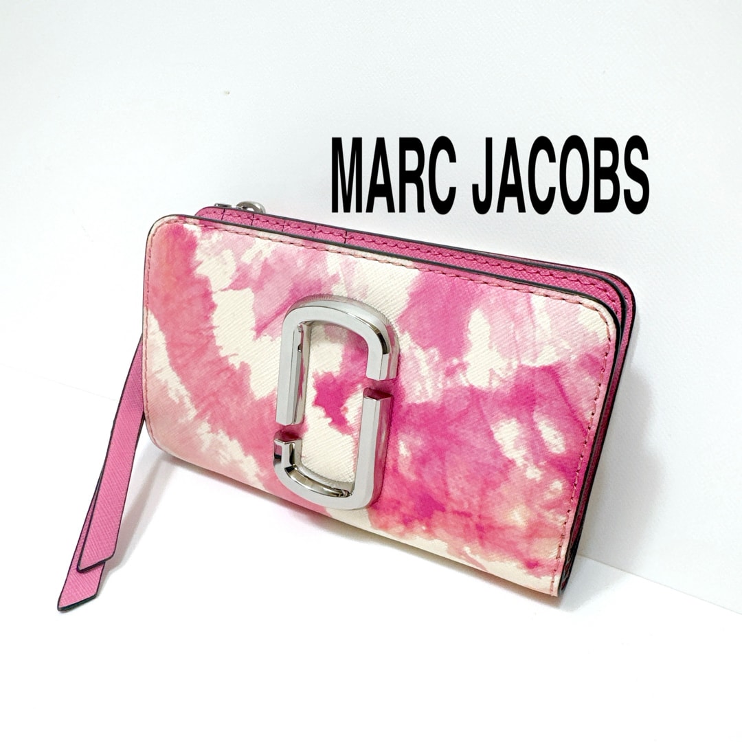 MARC JACOBS マークジェイコブス 二つ折り財布 ピンク×アイボリー