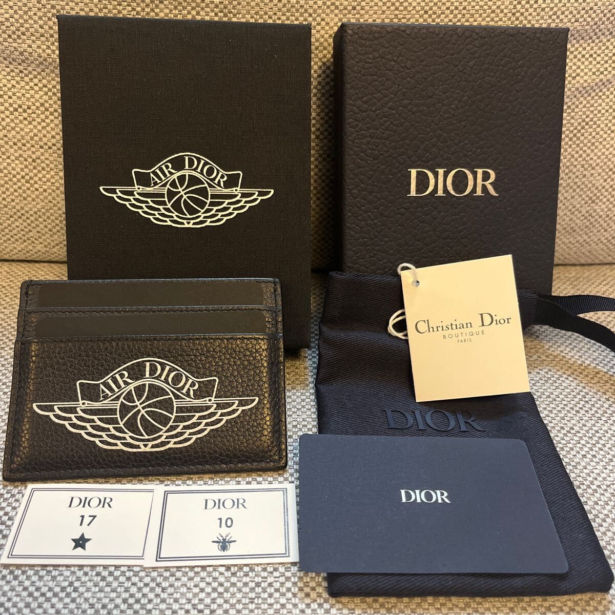 AIR DIOR ディオール　パスケース　カードケース　ネイビー　美品　マイケルジョーダンコラボ