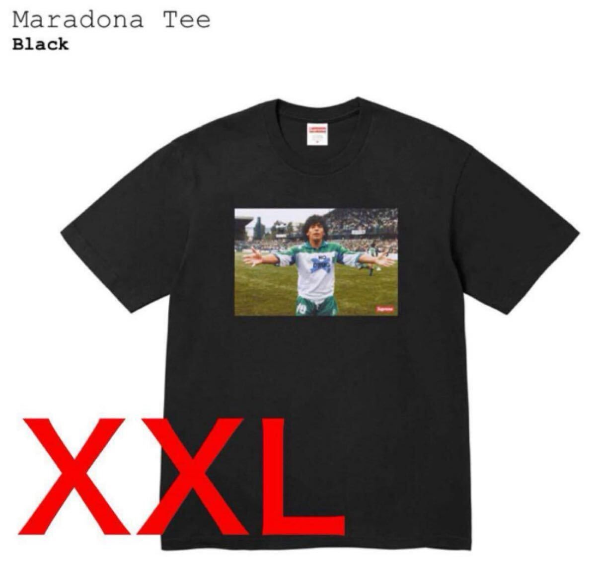 サイズXXL 24ss Maradona Tee Black Supreme マラドーナ