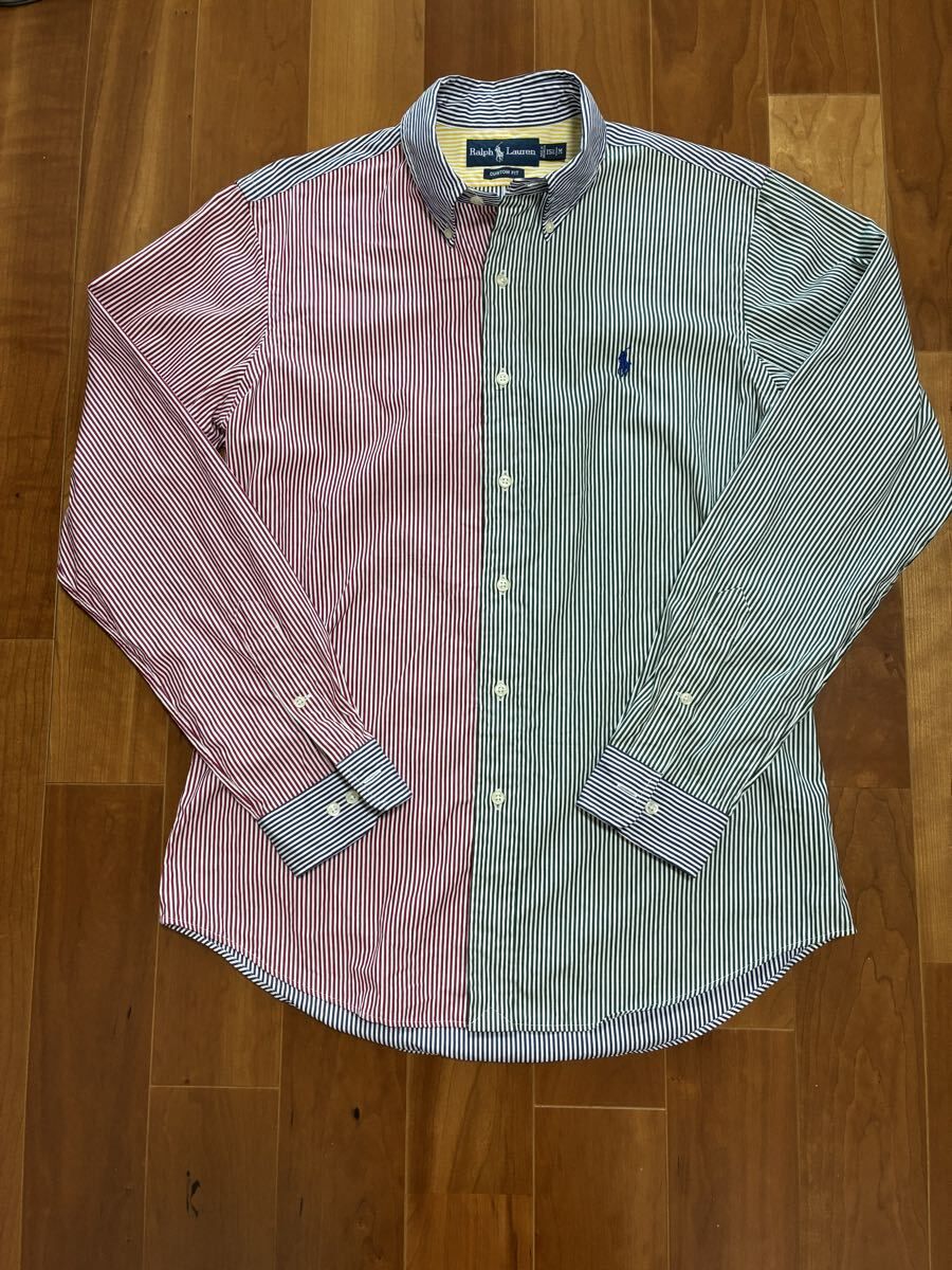 Polo by Ralph Lauren クレイジーパターンストライプシャツ 15 1/2 M