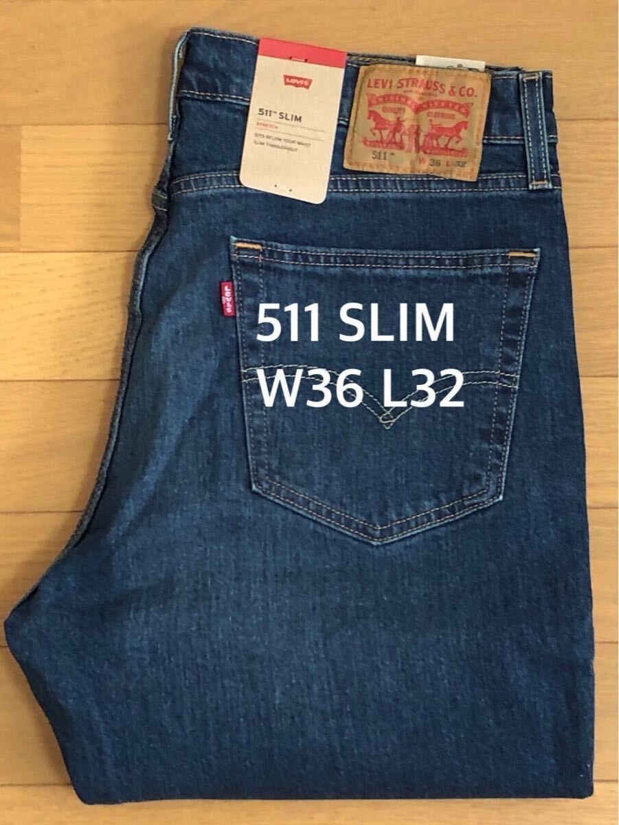 Levi's 511 SLIM FIT CANYON DARK W36 L32