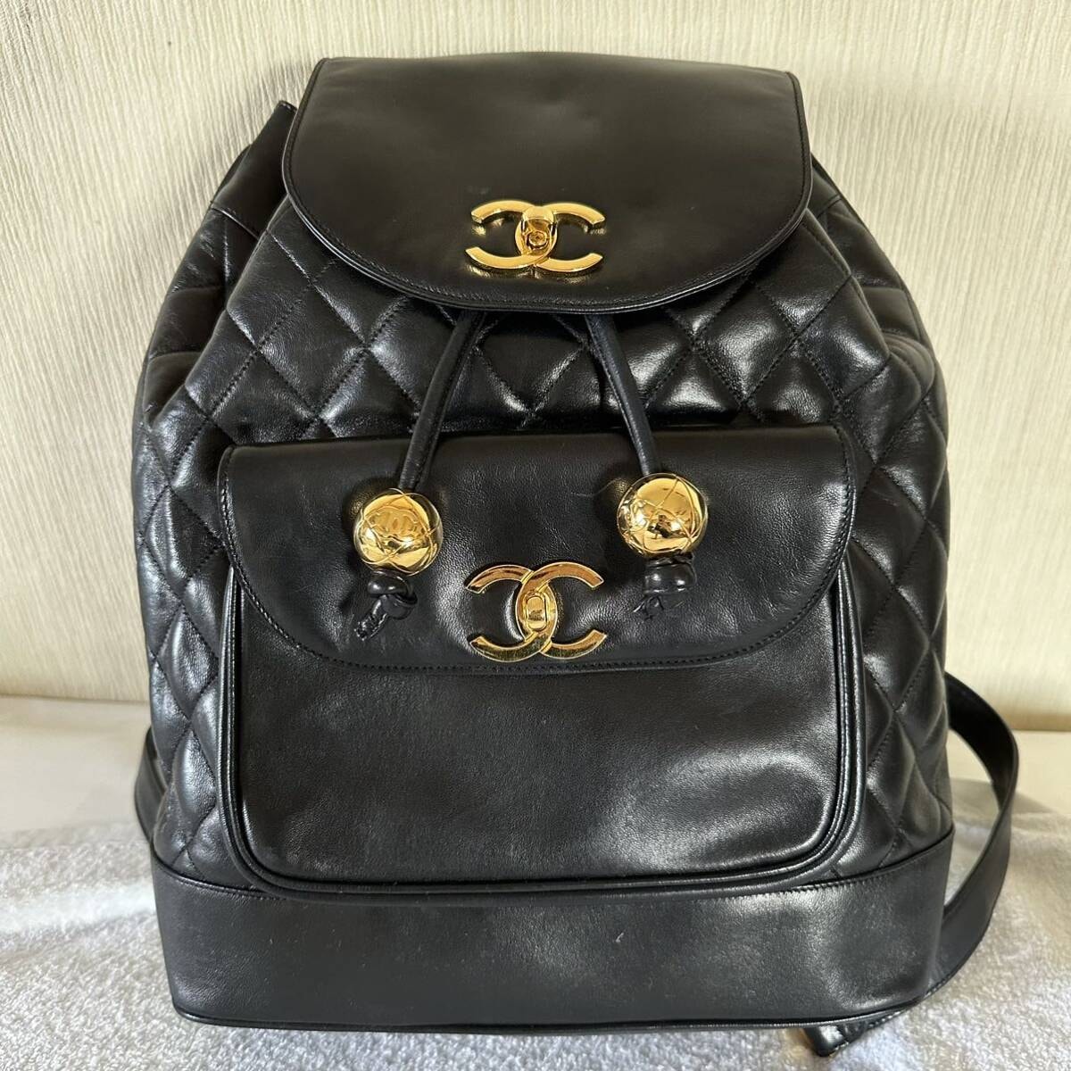 シャネル マトラッセ リュック レザー ヴィンテージ CHANEL バックパック