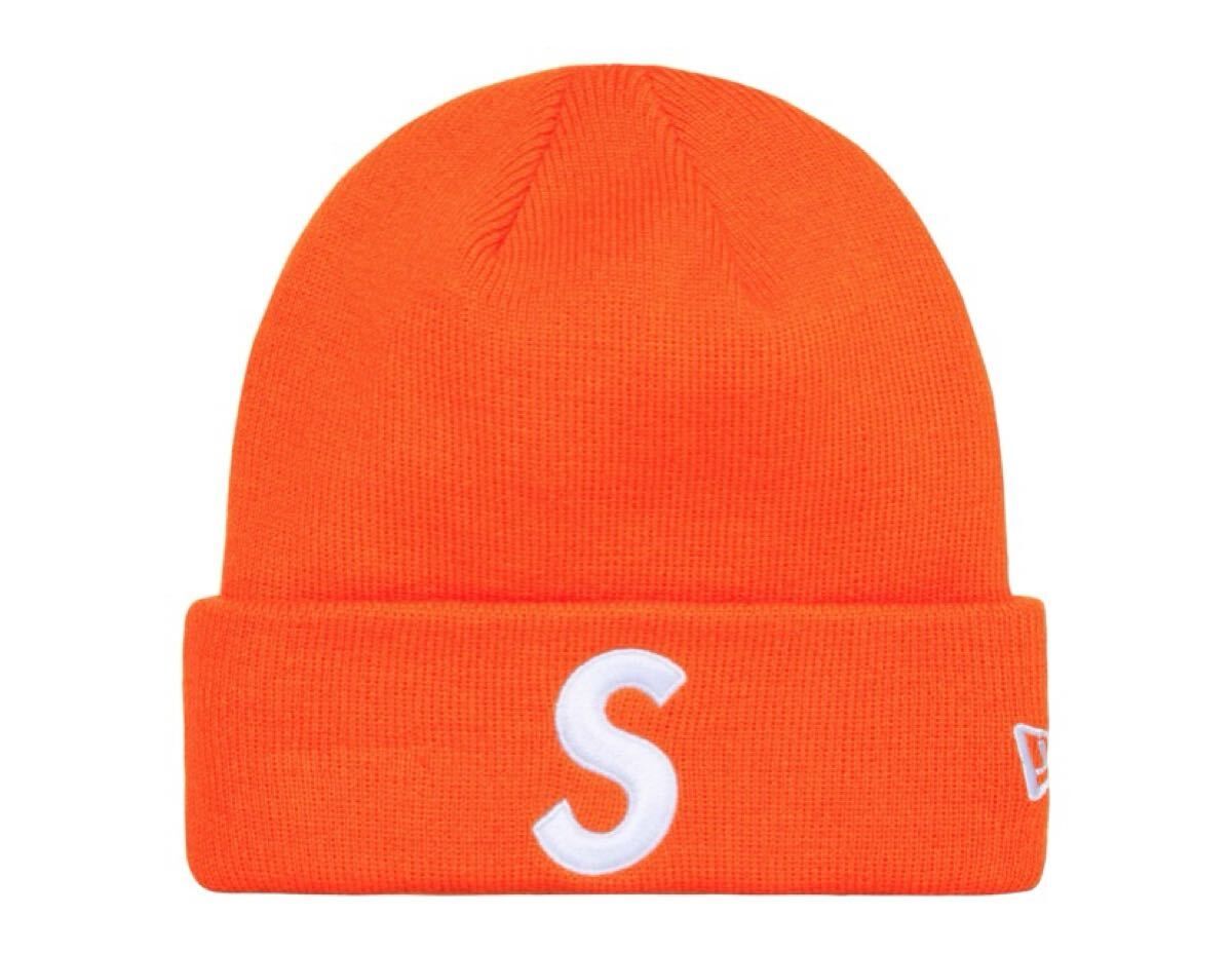 Supreme × New Era S Logo Beanie オレンジ Sロゴ ビーニー シュプリーム ニューエラ BOX LOGO ボックスロゴ ニットキャップ