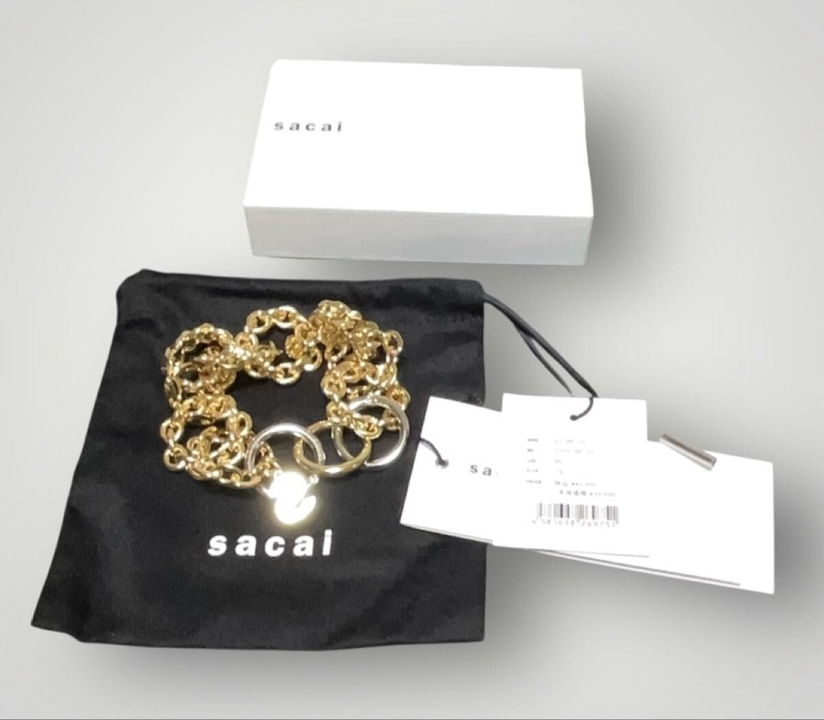未使用 sacai(サカイ) 23SS リングチェーンブレスレット 23-06733 日本製