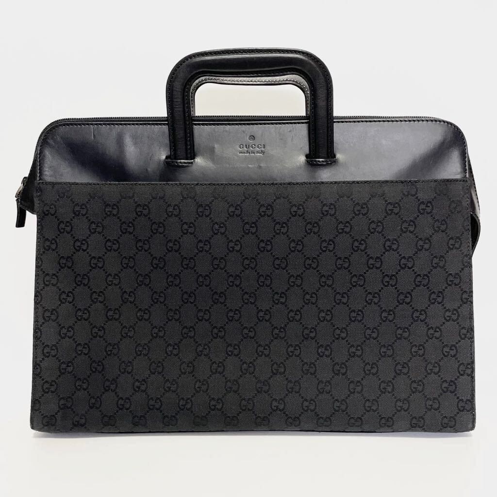 やや傷や汚れあり】☆GUCCI グッチ GGキャンバス レザー
